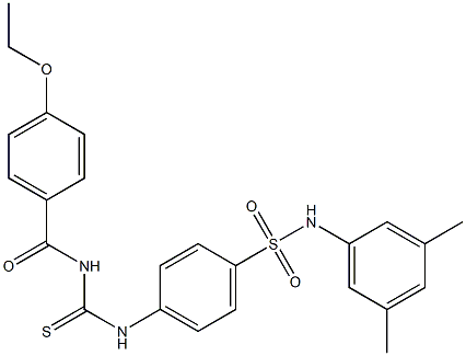 N-(3,5-dimethylphenyl)-4-({[(4-ethoxybenzoyl)amino]carbothioyl}amino)benzenesulfonamide