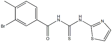 N-(3-bromo-4-methylbenzoyl)-N'-(1,3-thiazol-2-yl)thiourea|