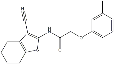 N-(3-cyano-4,5,6,7-tetrahydro-1-benzothiophen-2-yl)-2-(3-methylphenoxy)acetamide|