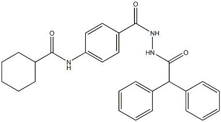  N-(4-{[2-(2,2-diphenylacetyl)hydrazino]carbonyl}phenyl)cyclohexanecarboxamide