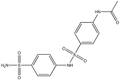 N-(4-{[4-(aminosulfonyl)anilino]sulfonyl}phenyl)acetamide 结构式