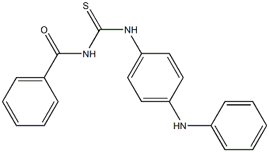 N-(4-anilinophenyl)-N'-benzoylthiourea Struktur