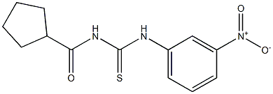 N-(cyclopentylcarbonyl)-N'-(3-nitrophenyl)thiourea