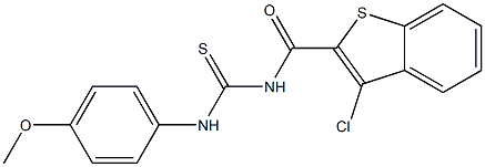 N-[(3-chloro-1-benzothiophen-2-yl)carbonyl]-N'-(4-methoxyphenyl)thiourea