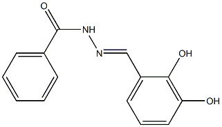 N'-[(E)-(2,3-dihydroxyphenyl)methylidene]benzohydrazide Struktur