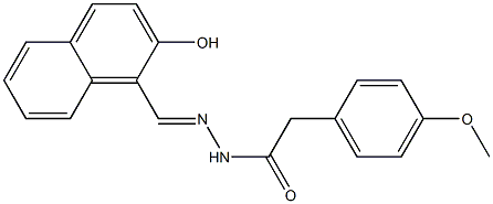 N'-[(E)-(2-hydroxy-1-naphthyl)methylidene]-2-(4-methoxyphenyl)acetohydrazide