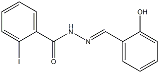 N'-[(E)-(2-hydroxyphenyl)methylidene]-2-iodobenzohydrazide 化学構造式