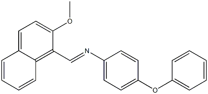 N-[(E)-(2-methoxy-1-naphthyl)methylidene]-N-(4-phenoxyphenyl)amine|