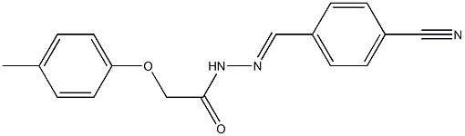  N'-[(E)-(4-cyanophenyl)methylidene]-2-(4-methylphenoxy)acetohydrazide