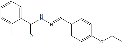 N'-[(E)-(4-ethoxyphenyl)methylidene]-2-methylbenzohydrazide Structure