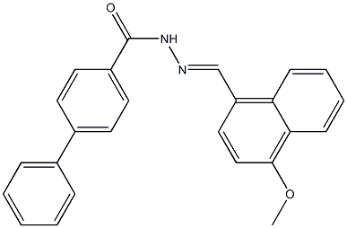  N'-[(E)-(4-methoxy-1-naphthyl)methylidene][1,1'-biphenyl]-4-carbohydrazide