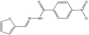 N'-[(E)-2-furylmethylidene]-4-nitrobenzohydrazide 化学構造式