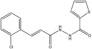 N'-[(E)-3-(2-chlorophenyl)-2-propenoyl]-2-thiophenecarbohydrazide Structure