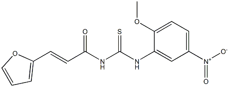 N-[(E)-3-(2-furyl)-2-propenoyl]-N'-(2-methoxy-5-nitrophenyl)thiourea