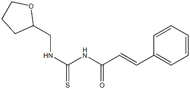 N-[(E)-3-phenyl-2-propenoyl]-N'-(tetrahydro-2-furanylmethyl)thiourea Structure