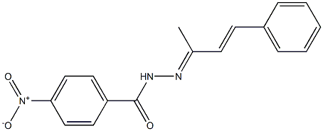 N'-[(E,2E)-1-methyl-3-phenyl-2-propenylidene]-4-nitrobenzohydrazide