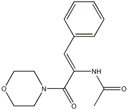 N-[(Z)-1-(4-morpholinylcarbonyl)-2-phenylethenyl]acetamide,,结构式