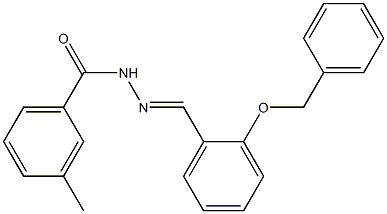 N'-{(E)-[2-(benzyloxy)phenyl]methylidene}-3-methylbenzohydrazide Structure