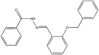 N'-{(E)-[2-(benzyloxy)phenyl]methylidene}benzohydrazide Structure