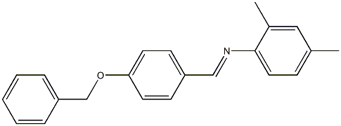 N-{(E)-[4-(benzyloxy)phenyl]methylidene}-N-(2,4-dimethylphenyl)amine Structure