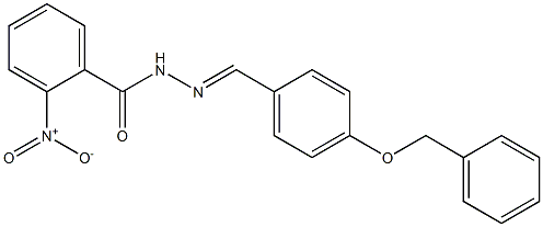 N'-{(E)-[4-(benzyloxy)phenyl]methylidene}-2-nitrobenzohydrazide|