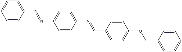 N-{(E)-[4-(benzyloxy)phenyl]methylidene}-N-{4-[(E)-2-phenyldiazenyl]phenyl}amine 结构式