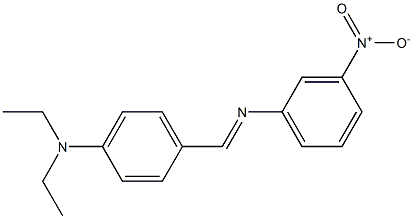 N-{(E)-[4-(diethylamino)phenyl]methylidene}-N-(3-nitrophenyl)amine Struktur