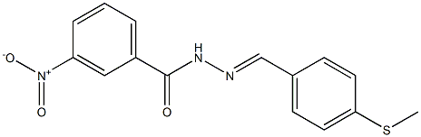  N'-{(E)-[4-(methylsulfanyl)phenyl]methylidene}-3-nitrobenzohydrazide