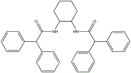 N-{2-[(2,2-diphenylacetyl)amino]cyclohexyl}-2,2-diphenylacetamide Struktur