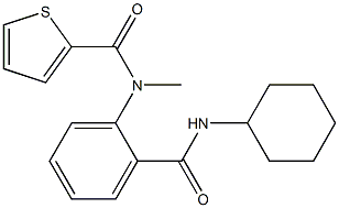 N-{2-[(cyclohexylamino)carbonyl]phenyl}-N-methyl-2-thiophenecarboxamide