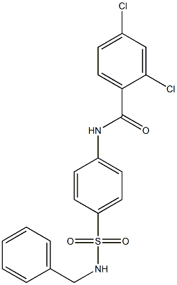 N-{4-[(benzylamino)sulfonyl]phenyl}-2,4-dichlorobenzamide Struktur