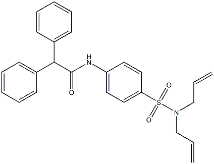 N-{4-[(diallylamino)sulfonyl]phenyl}-2,2-diphenylacetamide Structure