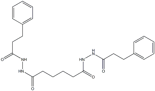 N'-{6-oxo-6-[2-(3-phenylpropanoyl)hydrazino]hexanoyl}-3-phenylpropanohydrazide 结构式