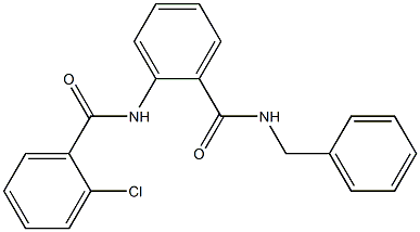 N-benzyl-2-[(2-chlorobenzoyl)amino]benzamide Structure