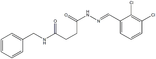 N-benzyl-4-{2-[(E)-(2,3-dichlorophenyl)methylidene]hydrazino}-4-oxobutanamide