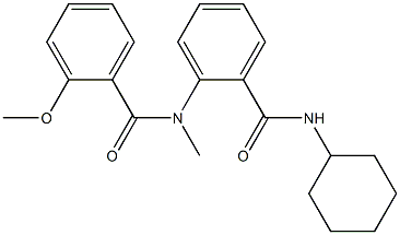 N-cyclohexyl-2-[(2-methoxybenzoyl)(methyl)amino]benzamide