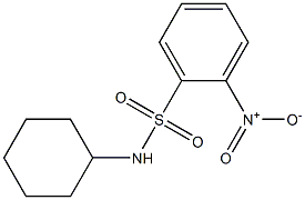 N-cyclohexyl-2-nitrobenzenesulfonamide Structure