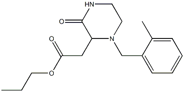 propyl 2-[1-(2-methylbenzyl)-3-oxo-2-piperazinyl]acetate