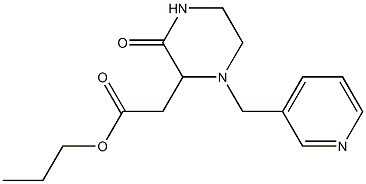 propyl 2-[3-oxo-1-(3-pyridinylmethyl)-2-piperazinyl]acetate
