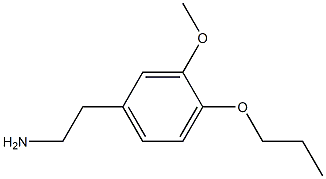 2-(3-methoxy-4-propoxyphenyl)-1-ethanamine,,结构式