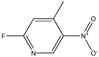 5-Nitro-2-fluoro-4-methylpyridine 结构式