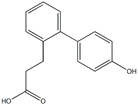 3-(4'-hydroxybiphenyl-2-yl)propanoic acid Structure