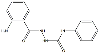 2-(2-aminobenzoyl)-N-phenyl-1-hydrazinecarboxamide 结构式