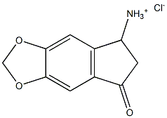 7-oxo-6,7-dihydro-5H-indeno[5,6-d][1,3]dioxol-5-aminium chloride Struktur