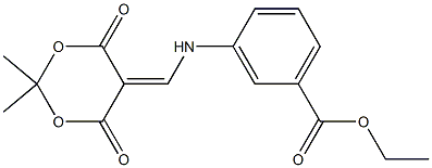 ethyl 3-{[(2,2-dimethyl-4,6-dioxo-1,3-dioxan-5-yliden)methyl]amino}benzenecarboxylate|