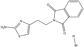 2-[2-(2-amino-1,3-thiazol-4-yl)ethyl]-1H-isoindole-1,3(2H)-dione-hydrabromide,,结构式