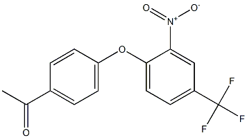 1-{4-[2-nitro-4-(trifluoromethyl)phenoxy]phenyl}-1-ethanone,,结构式