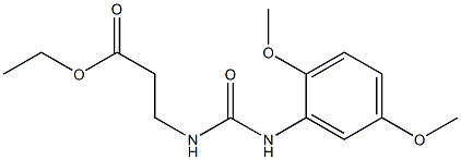 ethyl 3-{[(2,5-dimethoxyanilino)carbonyl]amino}propanoate Structure