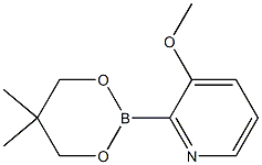 2-(5,5-Dimethyl-1,3,2-dioxaborinan-2-yl)-3-methoxypyridine 结构式