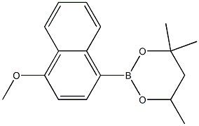 2-(4-Methoxynaphthalen-1-yl)-4,4,6-trimethyl-1,3,2-dioxaborinane Structure